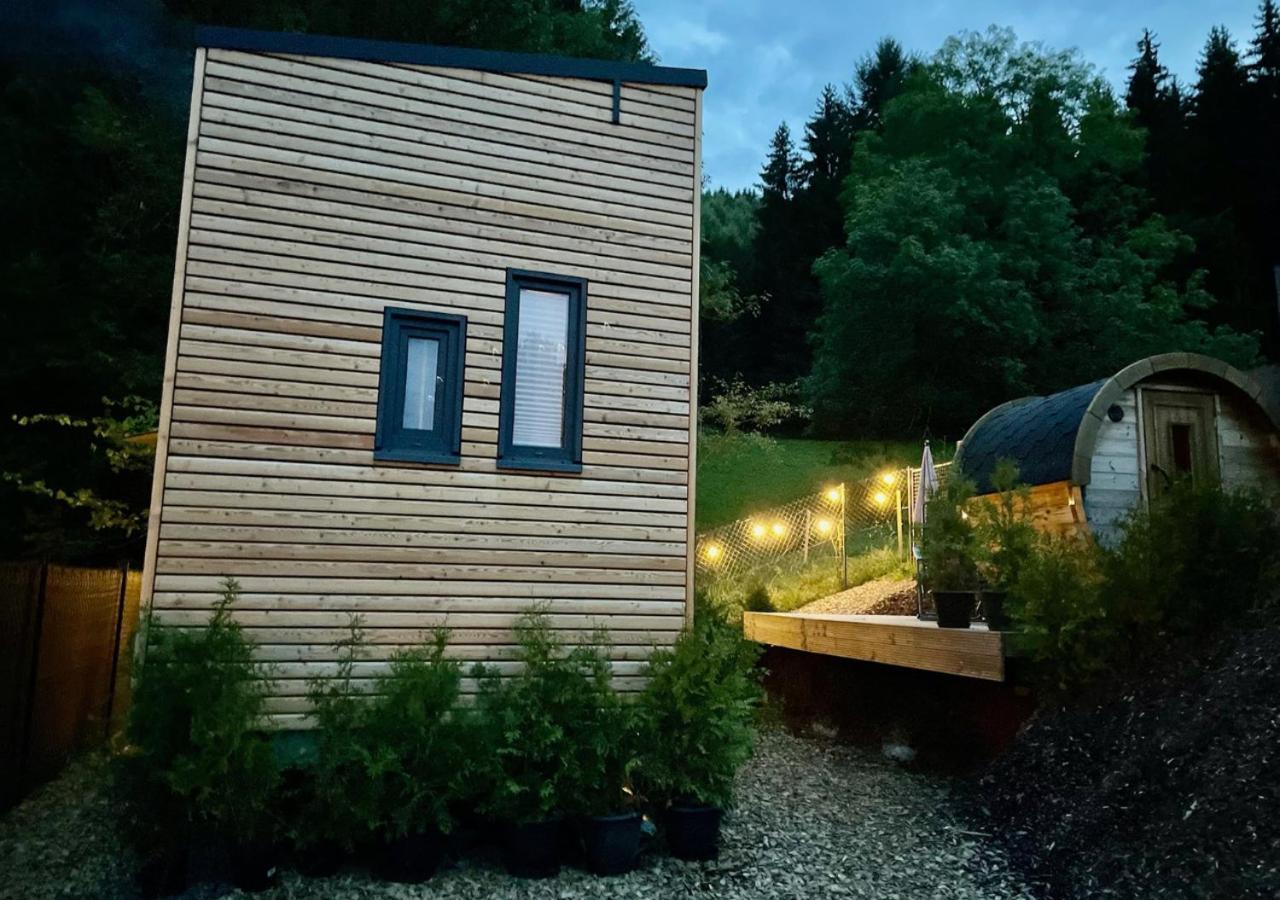 Tiny House Klitzeklein Am Waldrand Von Elpe Villa Olsberg Exterior photo